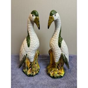 ART Two vintage Italian Meiselman waterfowl figure.